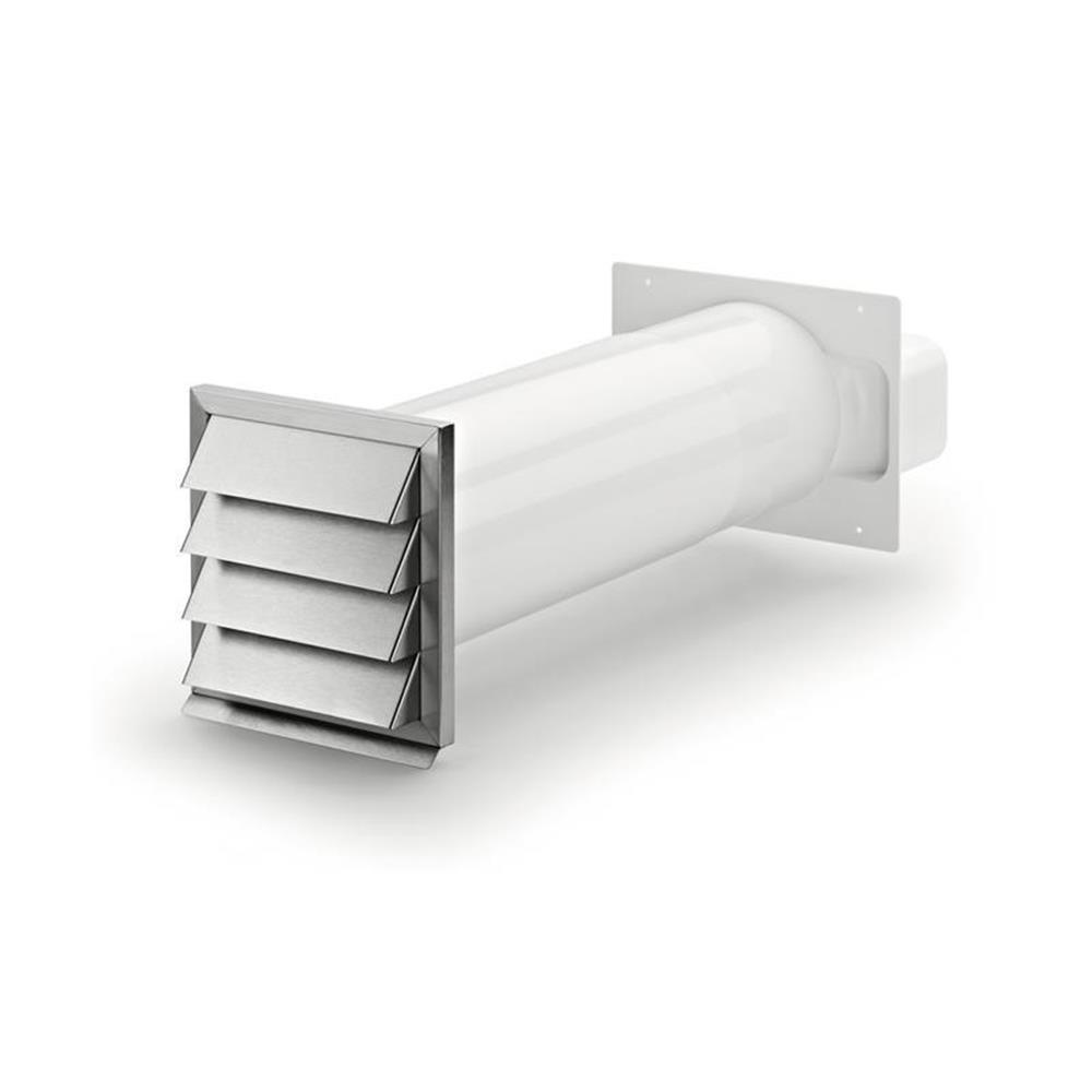 Naber Compair System Ø 150 Klima-e Flow 150 Mauerkasten, Weiß/edelstahl