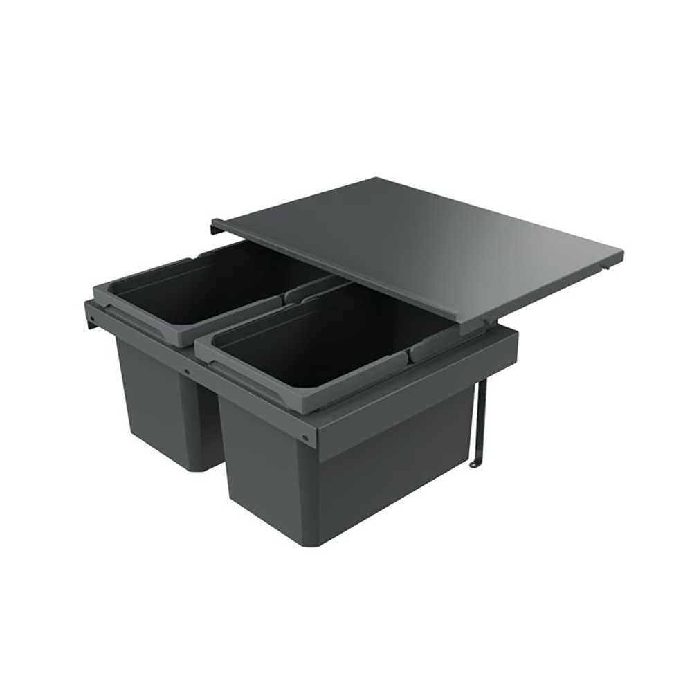 Naber Abfallsammler Cox Stand-up® 280 S/600-2, Für Vorhandenen Auszug, Anthrazit