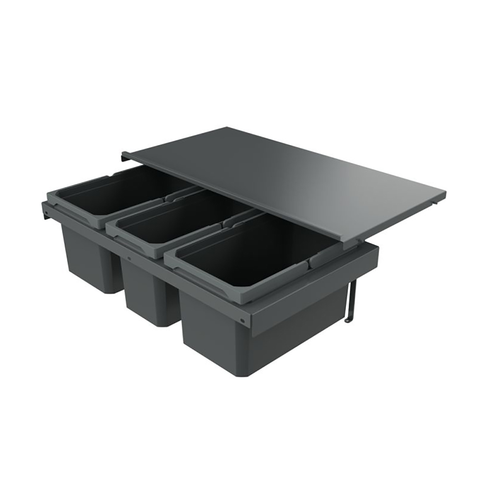 Naber Abfallsammler Cox Stand-up® 250 S/800-3, Für Vorhandenen Auszug, Anthrazit
