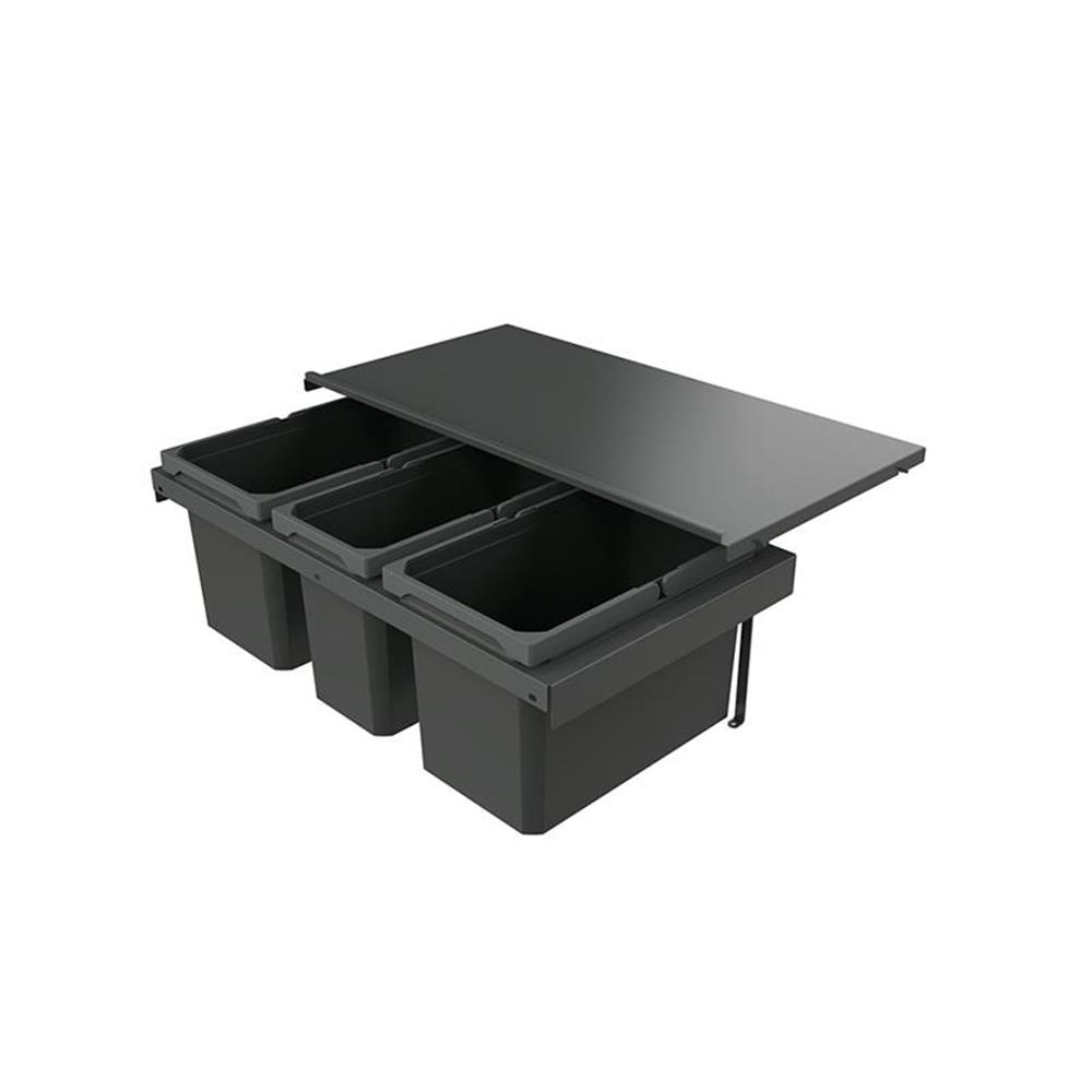 Naber Abfallsammler Cox Stand-up® 280 S/800-3, Für Vorhandenen Auszug, Anthrazit