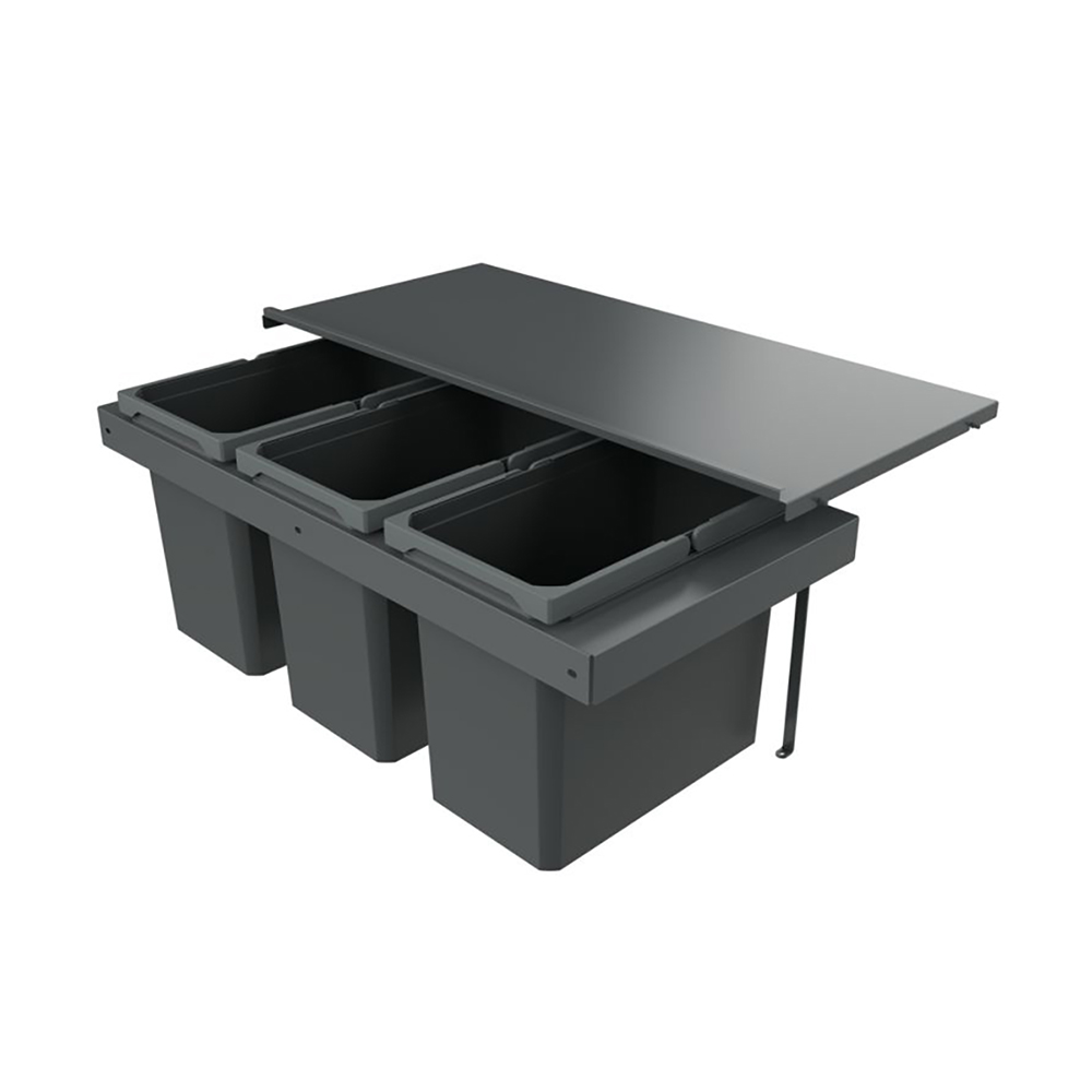 Naber Abfallsammler Cox Stand-up® 350 S/900-3, Für Vorhandenen Auszug, Ohne Biodeckel, Anthrazit