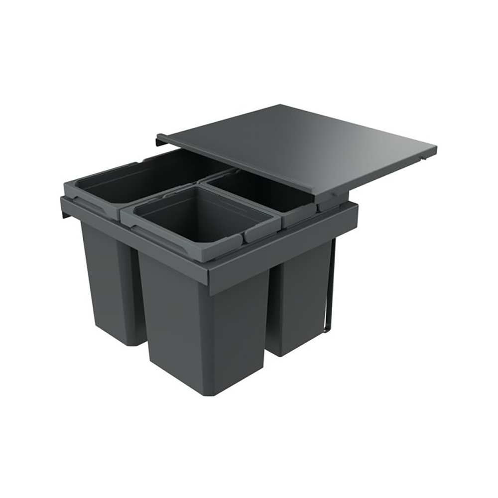 Naber Abfallsammler Cox Stand-up® 350 S/500-3, Für Vorhandenen Auszug, Anthrazit