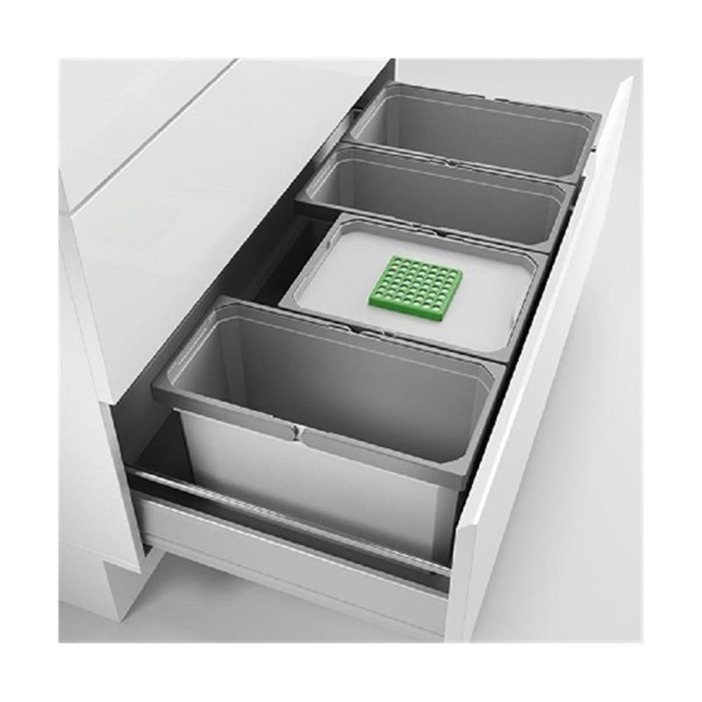 Naber Cox® Box 235 S/1000-4 Bio, Abfallsammler Für Vorhandene Auszüge, Hellgrau