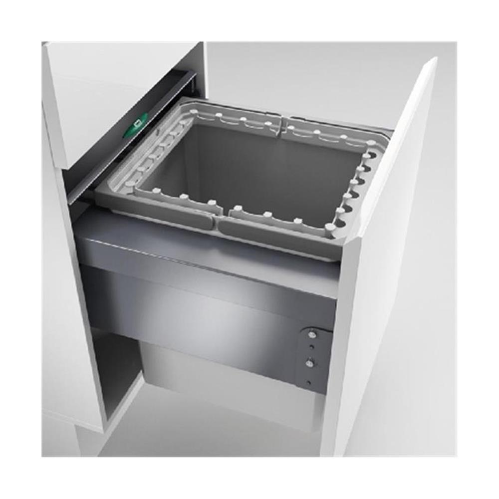 Naber Cox® Base 460 R/500-1, Abfallsammler Für Frontauszüge, Hellgrau, H 460