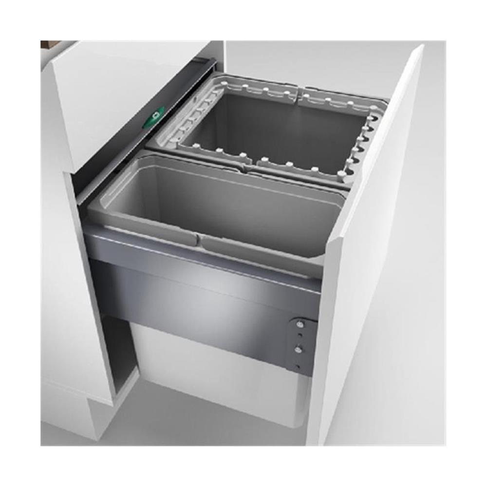 Naber Cox® Base 460 R/600-2, Abfallsammler Für Frontauszüge, Hellgrau, H 460
