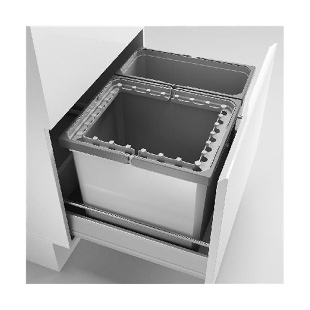 Naber Cox® Box 360 S/600-2, Abfallsammler Für Vorhandene Auszüge, Hellgrau