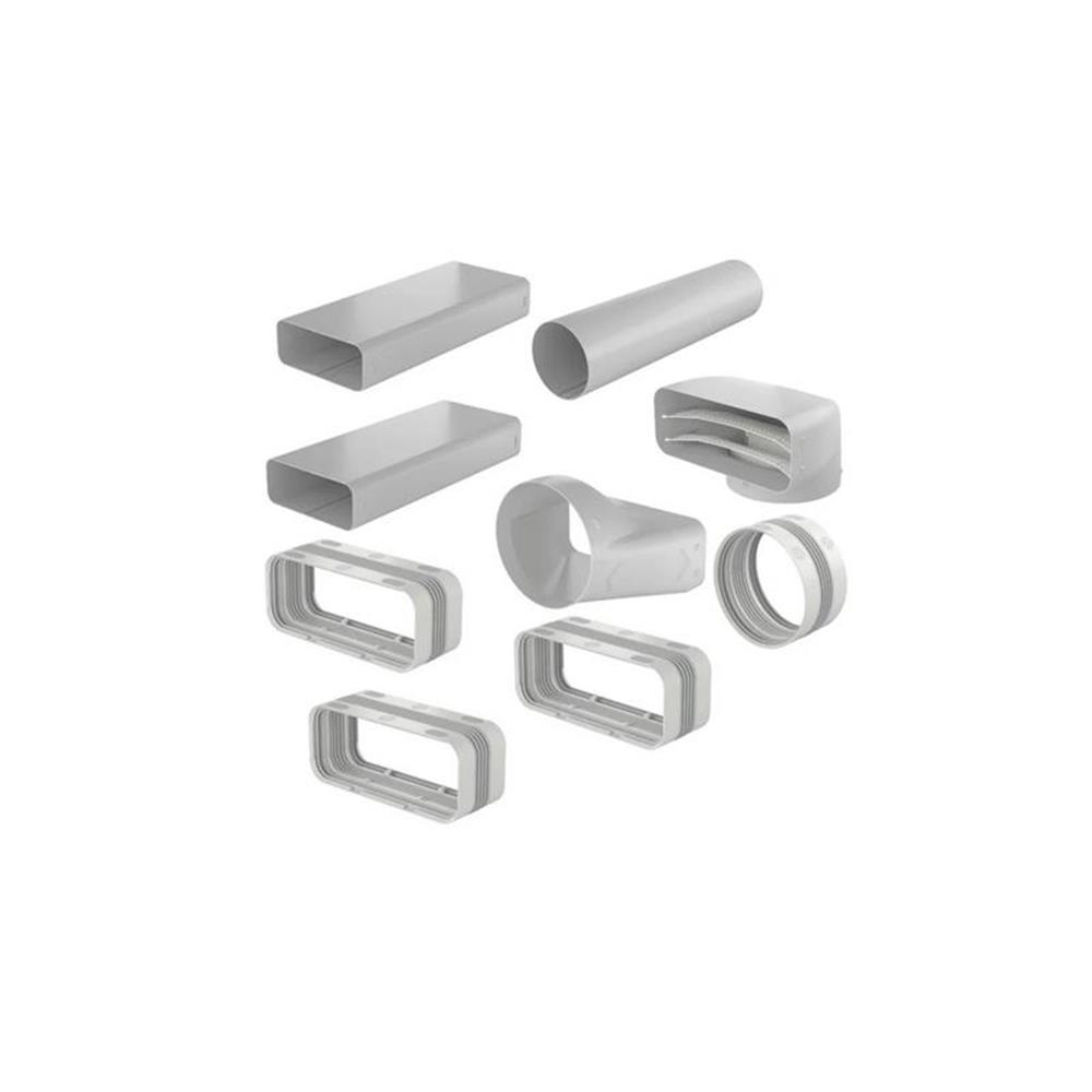 Naber Compair System Ø 150 Prime Flachkanal Set-1, Hellgrau