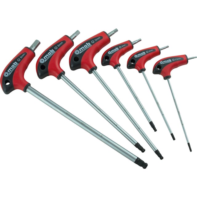 Peddinghaus - Winkelschraubendreher-Set 3 mm, 4 mm, 5 mm, 6 mm, 8 mm