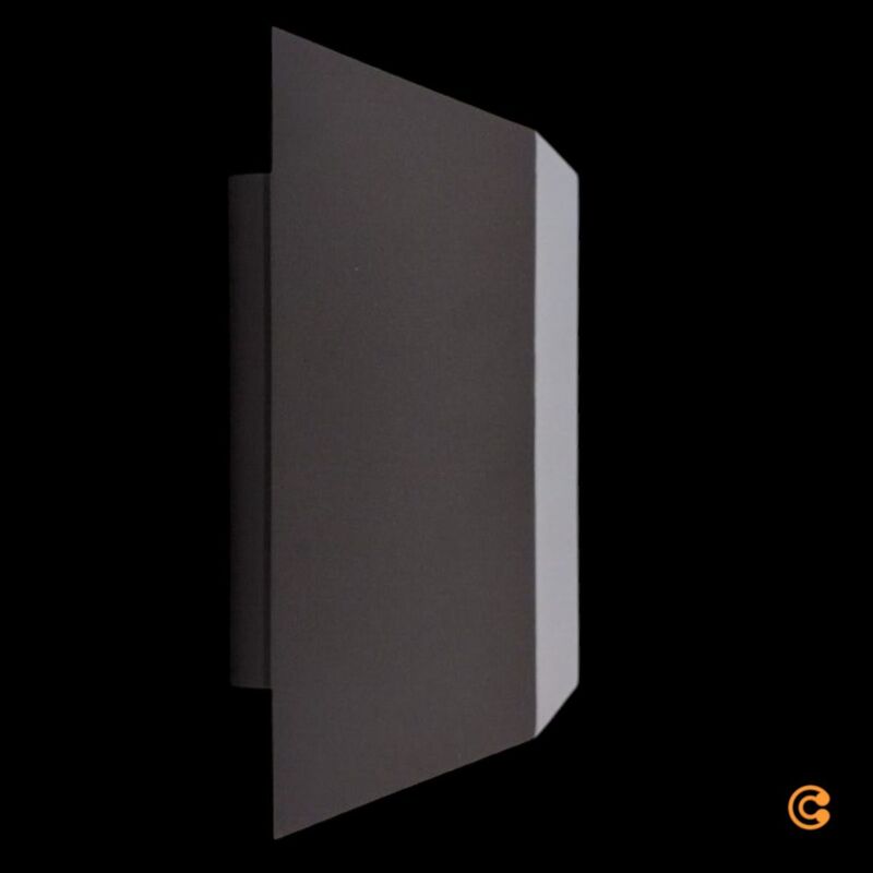 [neuwertig] B-ware Nordlux Wandleuchte Nico Square Gu10 Led Lampe Anthrazit 230v Ip54 80x235mm
