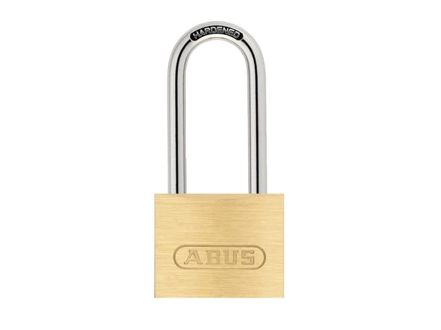 Abus - Vorhangschloss 703/40HB40 vs. Schlossköprer Messing Bügel gehärteter Stahl