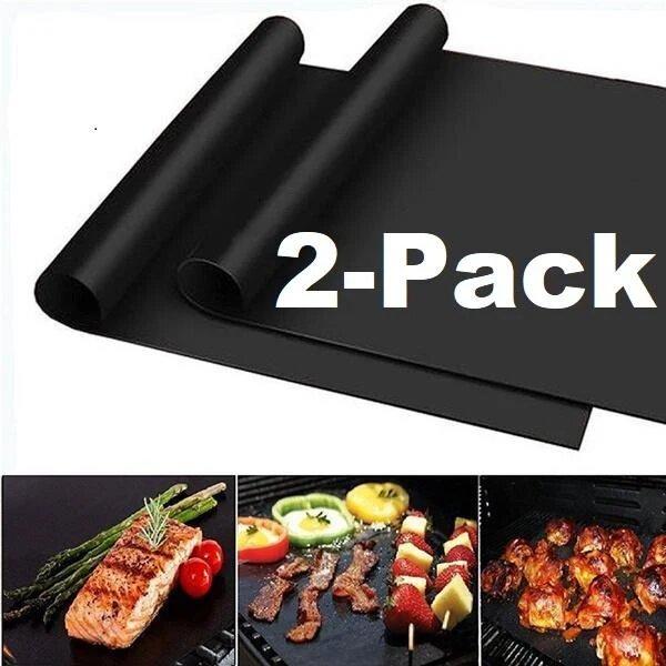 2er-pack Grillmatten, Antihaftbeschichtet, Wiederverwendbar