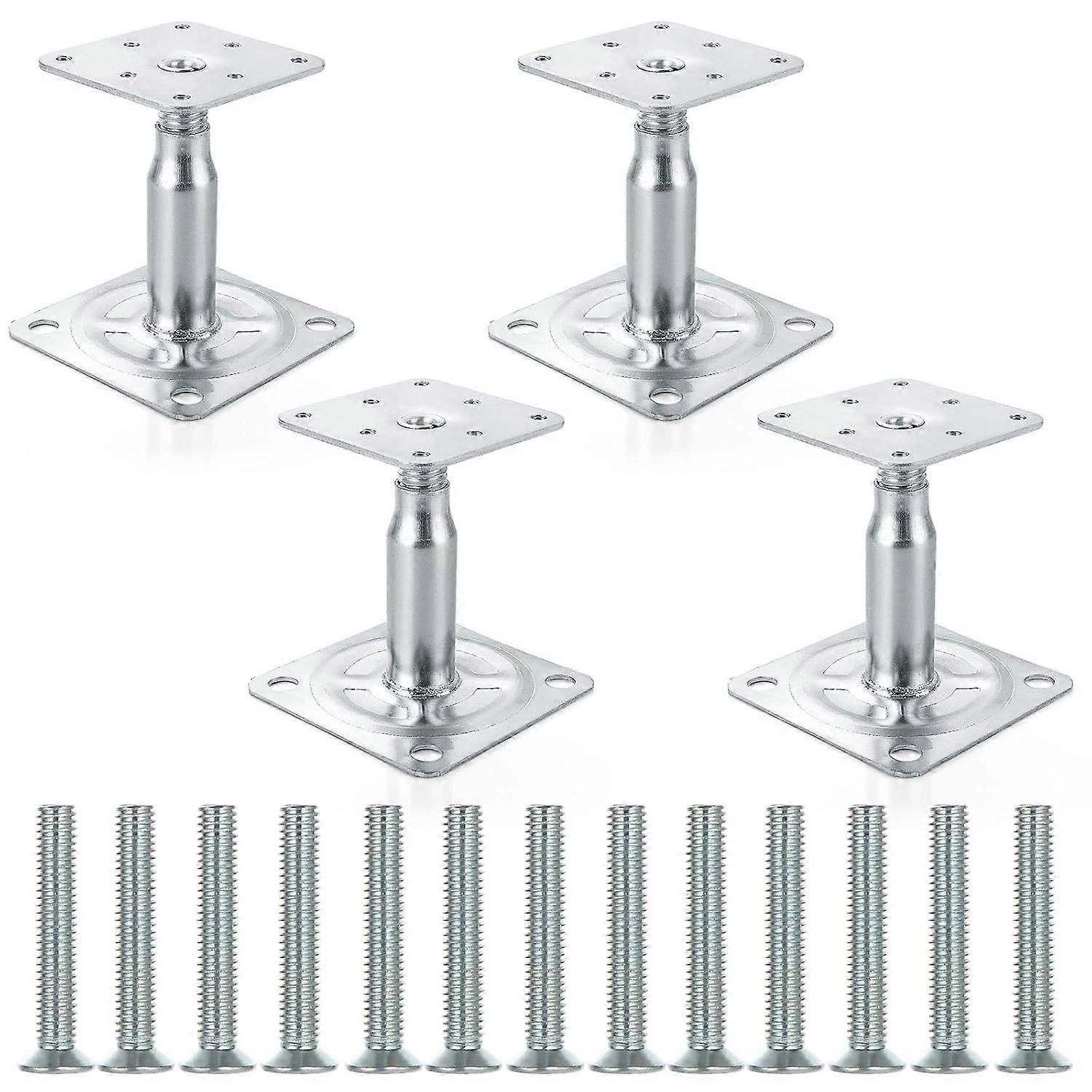 Verzinkte, Verstellbare Stützsäulenhalterungen (100-150 Mm) Für Verpackungen, Hochbelastbare Dachstützen, Geeignet Für Den Hochbau.