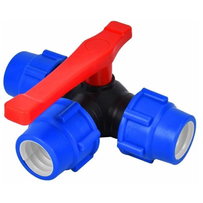 Kugelabsperrventil, 32-mm-dreiwege-kugelhahn-schnellkupplung, Pvc-pe-rohr-schnellkupplung, T-kupplung (größe: 32 Mm)