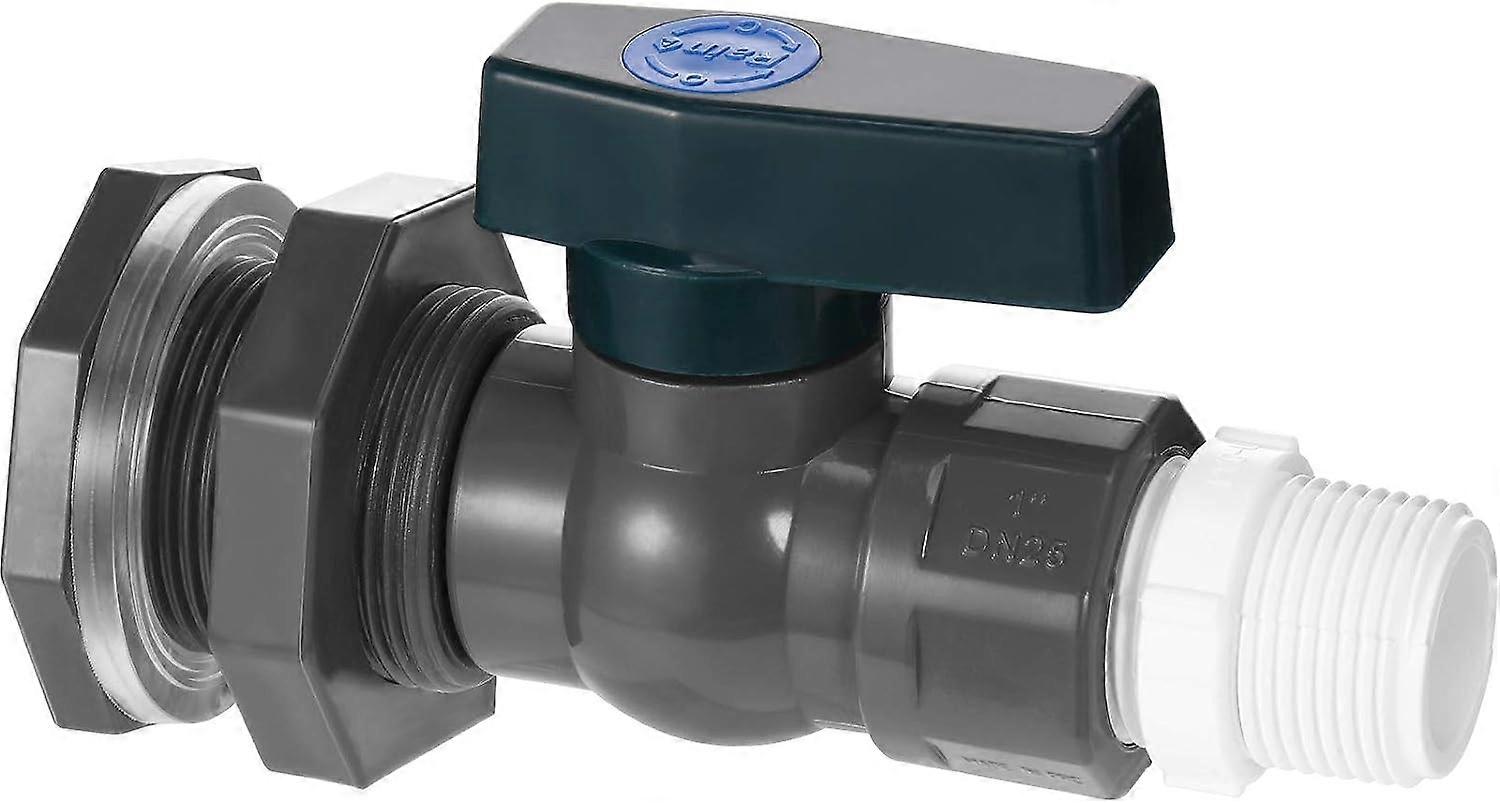 Pvc-wasserhahn Für Regeneimer, 3/4 Zoll Pvc-regeneimerventil, Mit Prallblech Und Schlauchanschluss, Regeneimer-gartenwasserhahn-set Für A (fmy) Grau Mit Grünem Wasserhahn.