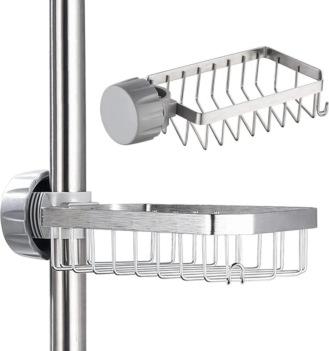 1er-pack – Duschseifenschale Aus Edelstahl – Bohrfreie Duschseifenschale, Geeignet Für Seifenstücke Mit Einem Durchmesser Von 20–32 Mm