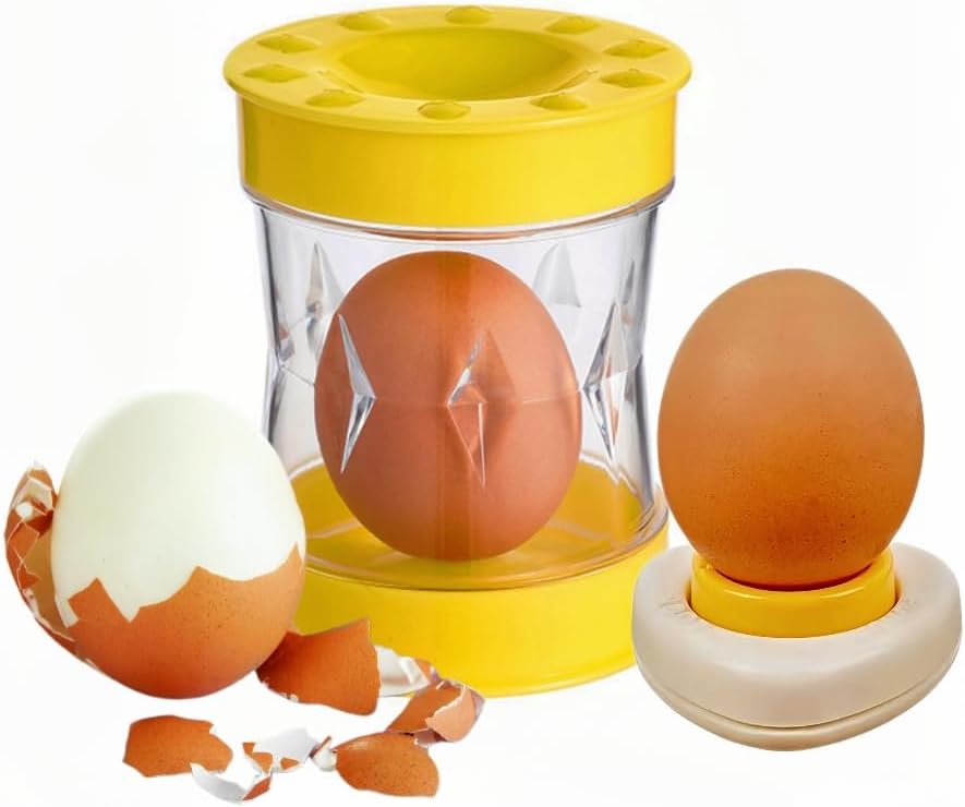 Eierschäler Mit Perforationen – Ein Set Eierschäler, Geeignet Für Empfindliche Eier, Perfekt Zum Schälen Von Eiern Und Ein Küchengerät Zum Kochen Und Zubereiten Von Salaten.