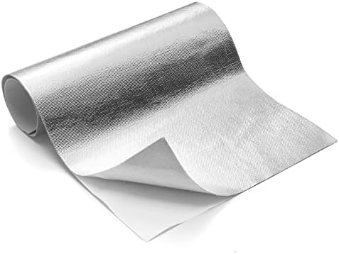 Aluminisierte Wärmedämmschicht Mit Klebebeschichtung Für Hitzebeständigkeit Bis 1093°c (30 X 100 Cm)