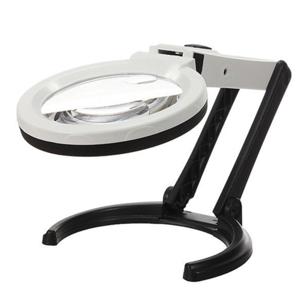 Faltbare Großlupe Mit Led-beleuchtung, 2 X 120 Mm