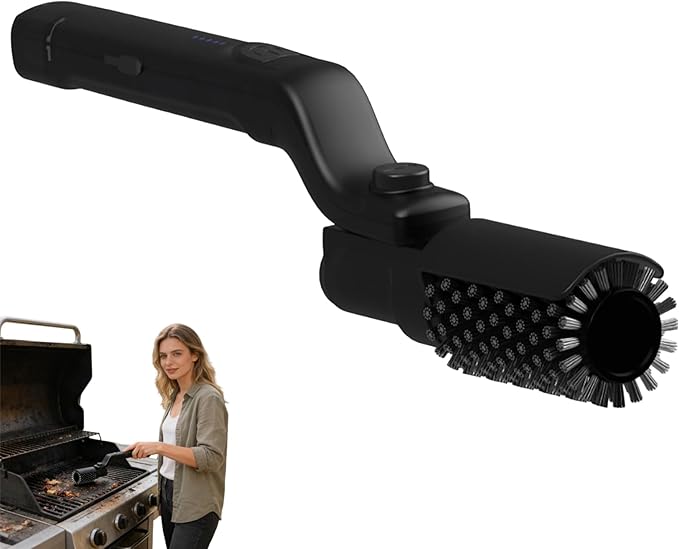 Elektrische Grillbürste, Kabelloser Grillreiniger, Reinigt Angebrannte Speisereste, Sicheres Bürstenloses Elektrisches Grillreinigungswerkzeug, Geeignet Für Außengrills.