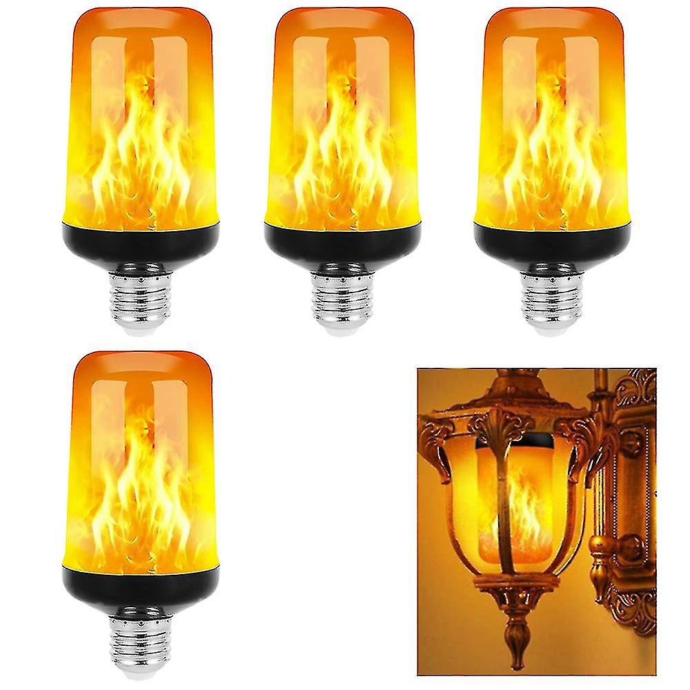 Led-licht Mit Flammeneffekt, 4 Blinkmodi, E26/e27 Lampensockel, Weihnachtsmotiv.
