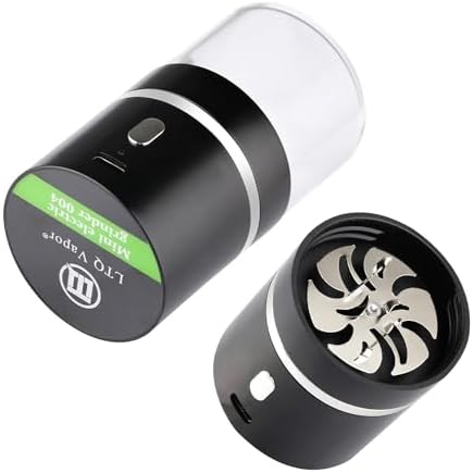 Verbesserter Mini-elektro-grinder Mit 400 Mah Akku Und 50-ml-behälter, Leicht Zu Transportieren, Automatisch, Edelstahl, Silberfarben