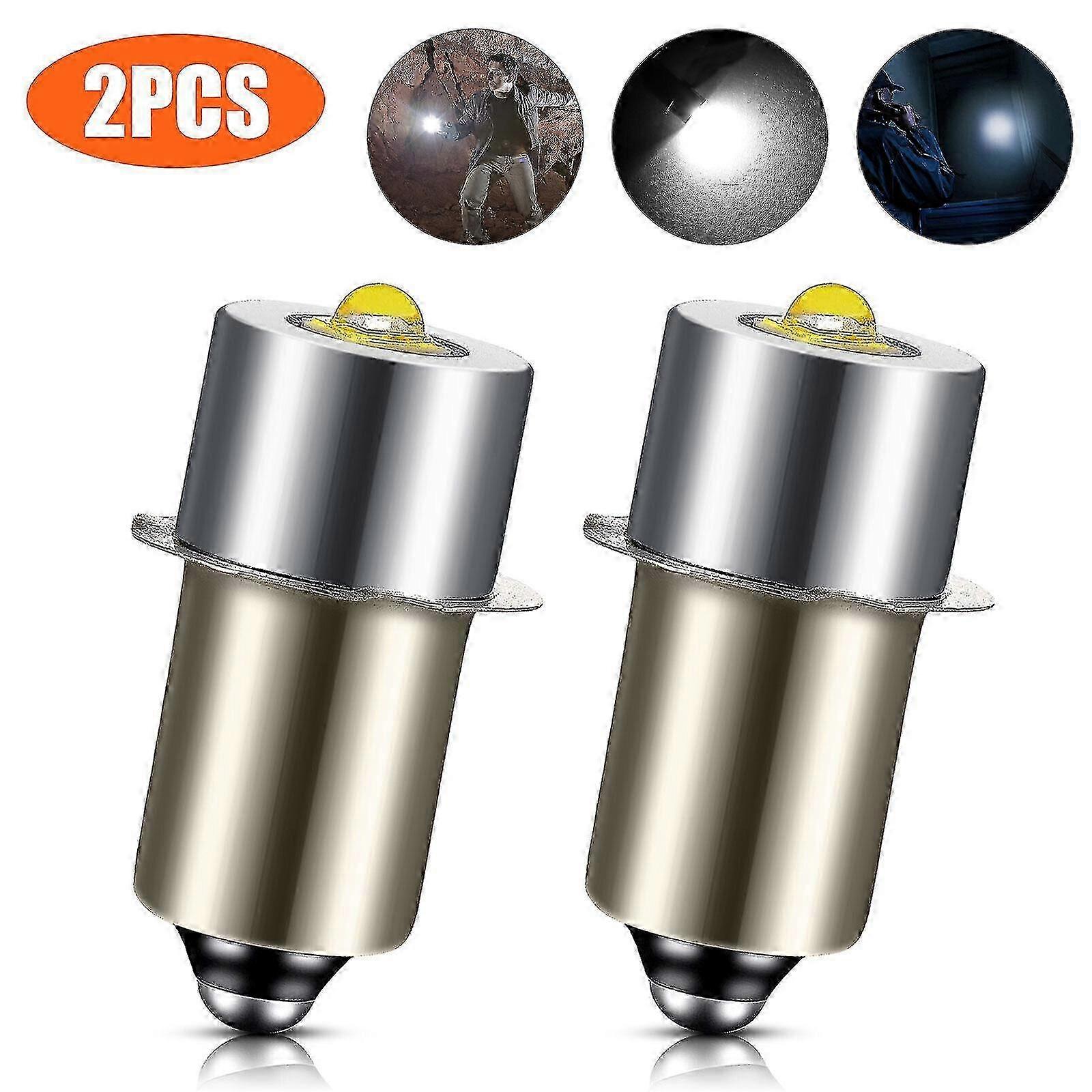 P13.5s Dc6v-24v Led-upgrade-glühbirnen, Weiße Maglite-batterietaschenlampe, 6500k 3w