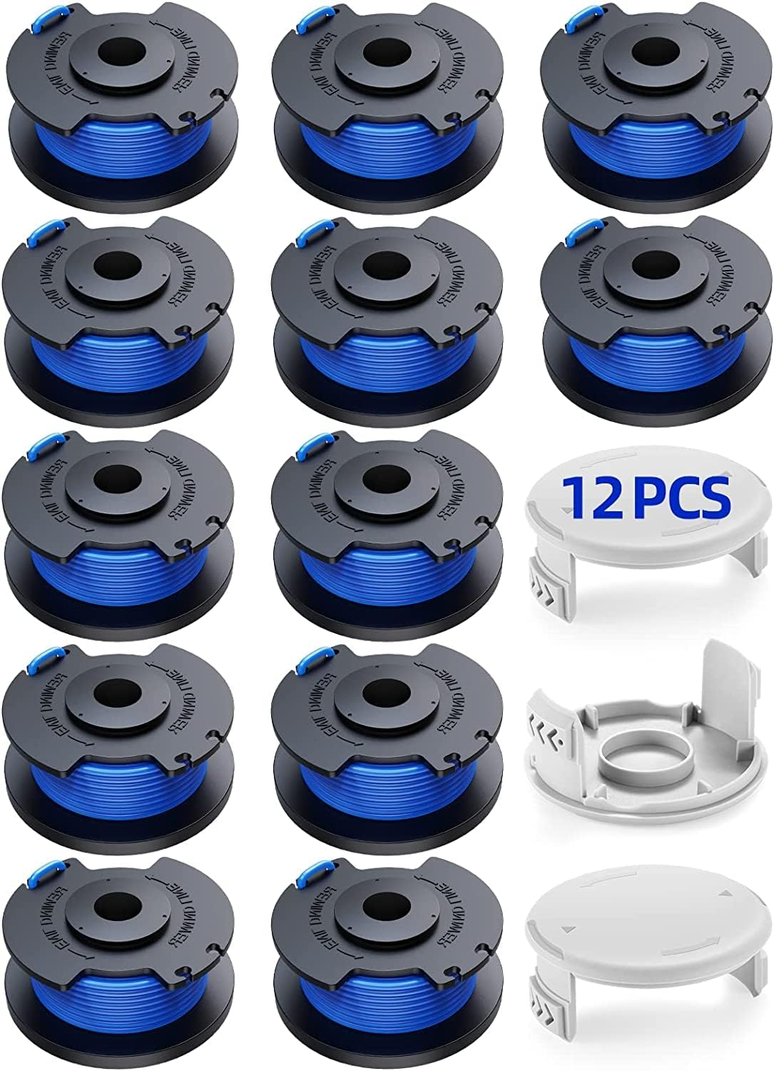 12er-pack Trådspolar Mit 3 Stück Für Ryobi Grästrimmer Multicolor