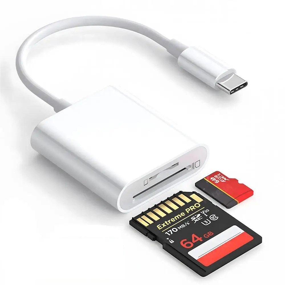 Typ-c/usb-c-kortläsare Sd Tf-minneskortadapter Flera Intelligente Universelle Kompatibilitätskortläsare Snabb Dataoverföring