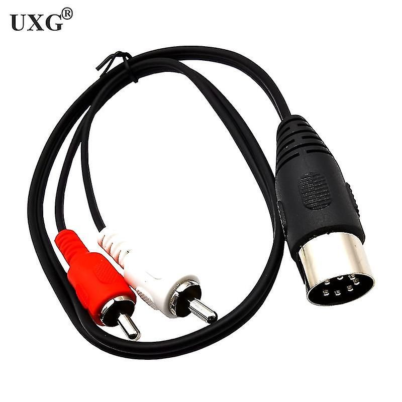 7-poliger Din-stecker Auf 2-poligen Rca-lotus-stecker/buchse Für Adapterkabel In Älteren B&o-fernsehgeräten, Längen 50 Cm/150 Cm/5 Fuß/1,5 M, 7-poliger Rca-stecker.