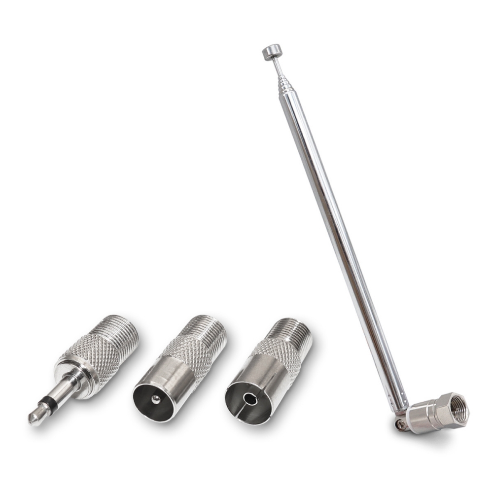 Fm-radioantenne Mit 4 Adaptern, 10 Segmenten, Fm-zimmerantenne, Geeignet Für 75-ohm Unsymmetrische Tivoli Audio Yamaha Denon Und Andere Modelle.