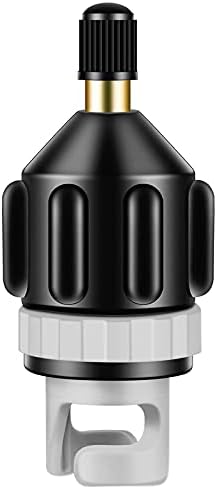 Sup-pumpenadapter, Kajakadapter, Ventiladapter, Multifunktionaler Aufblasbarer Luftventilkonverter Für Surfbrett, Paddleboard, Kajak (schwarz)