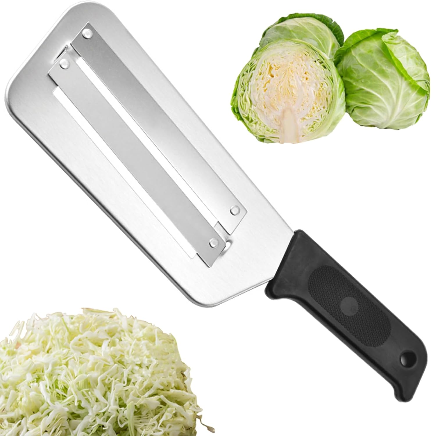 Dieser Kohlhobel Eignet Sich Für Die Zubereitung Von Kalten Kohlsalaten, Sauerkraut, Als Kohlschneider, Gemüseschneider, Reibe, Küchenmesser, Kohlschäler, Salathobel Und Kohlreibe.