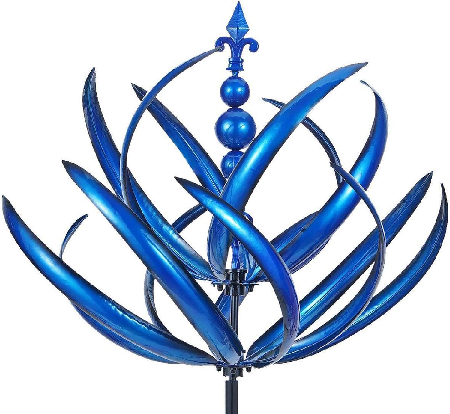 Gartenwindmühlen, Metallwindmühlen Für Gärten Und Terrassen, Dekorative Windmühlen Mit Stangen, Metallgartenskulpturen, Gartenkunst Und Rasendekorationen