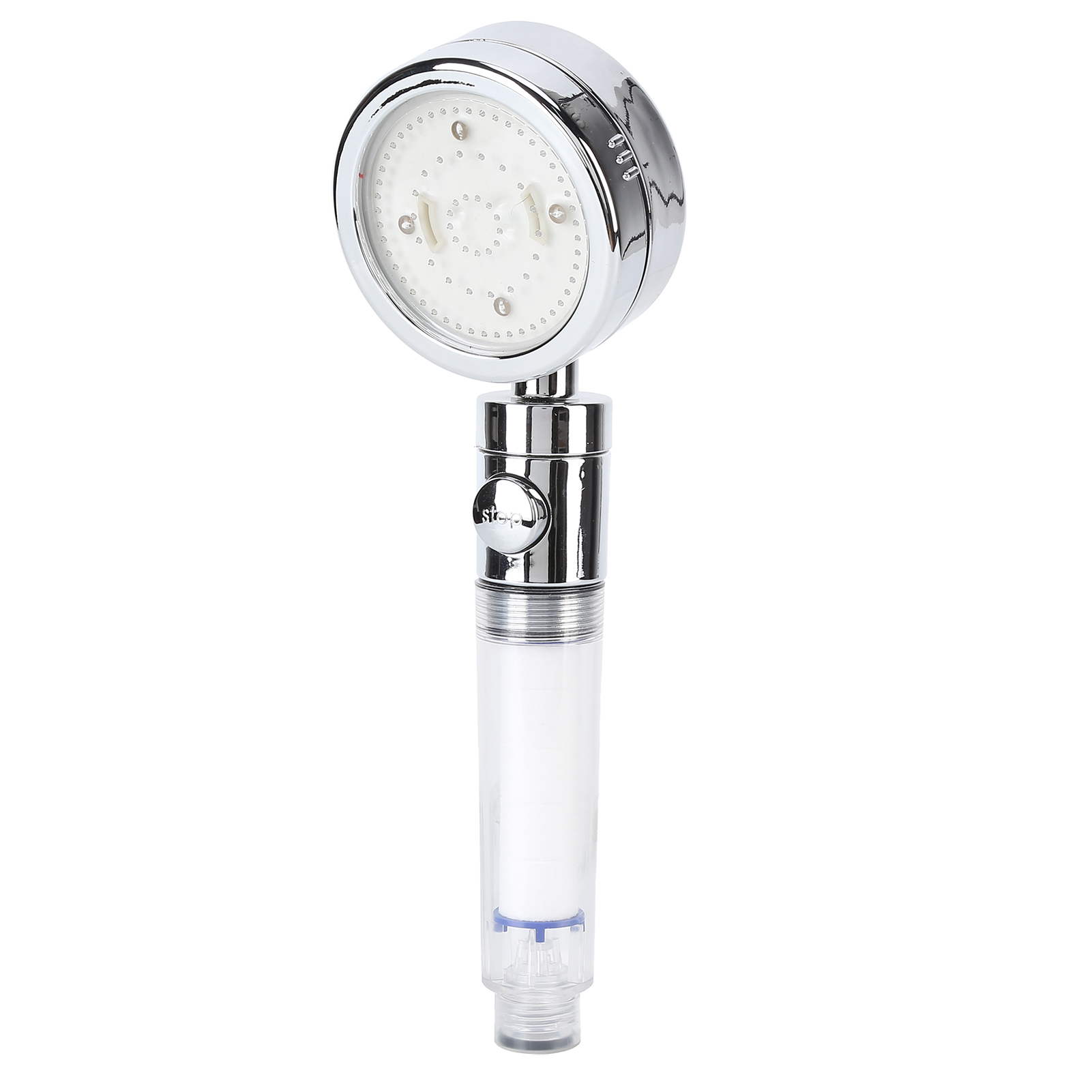 Led-duschkopf Mit Filter, Schalter Und Temperaturregelung, Geeignet Für Badezimmer, Mit Farbigen Blinklichtern.