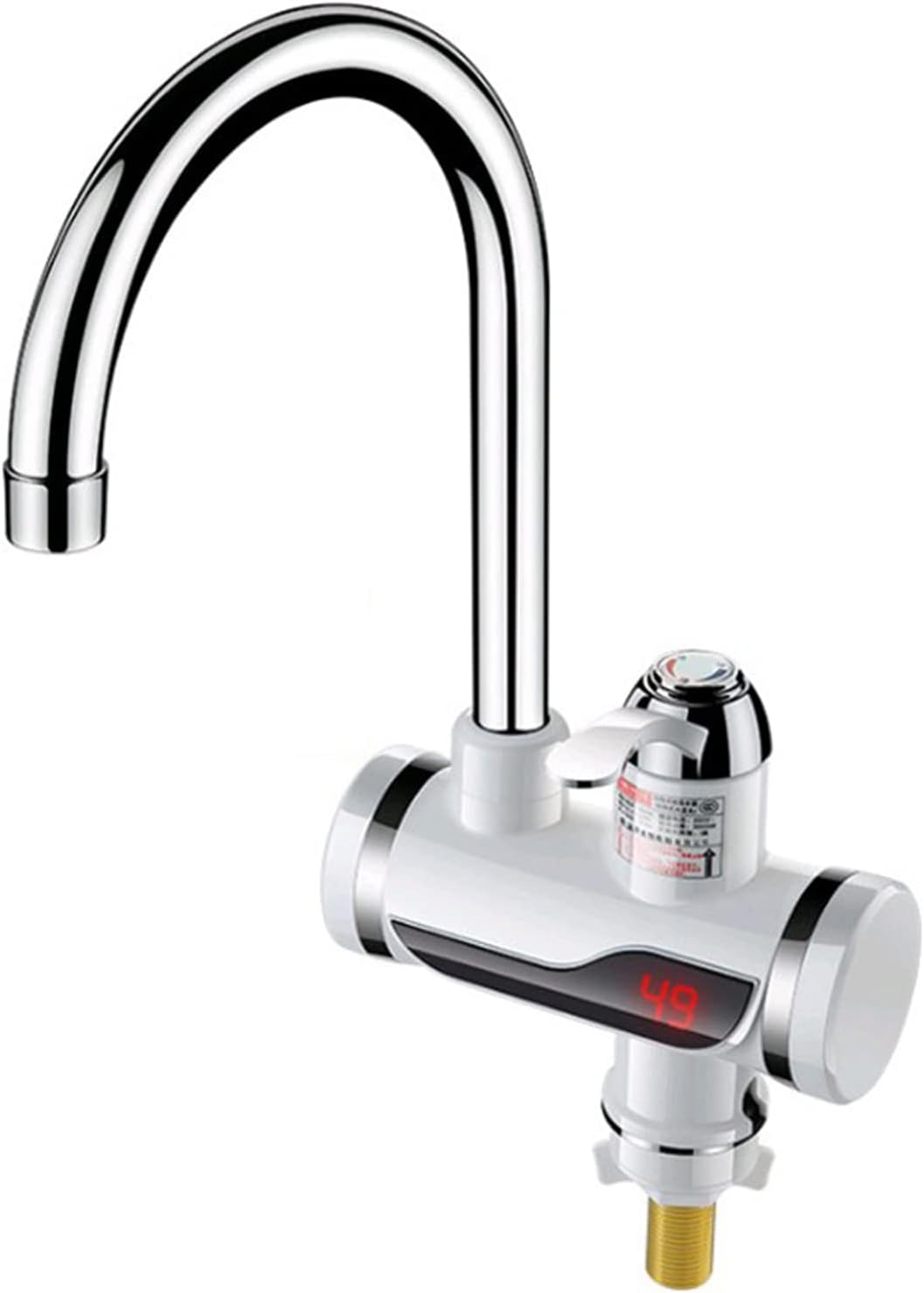 Elektrischer Wasserhahn, 220v Elektrischer Sofort-heißwasserhahn Mit Led-digitalanzeige.