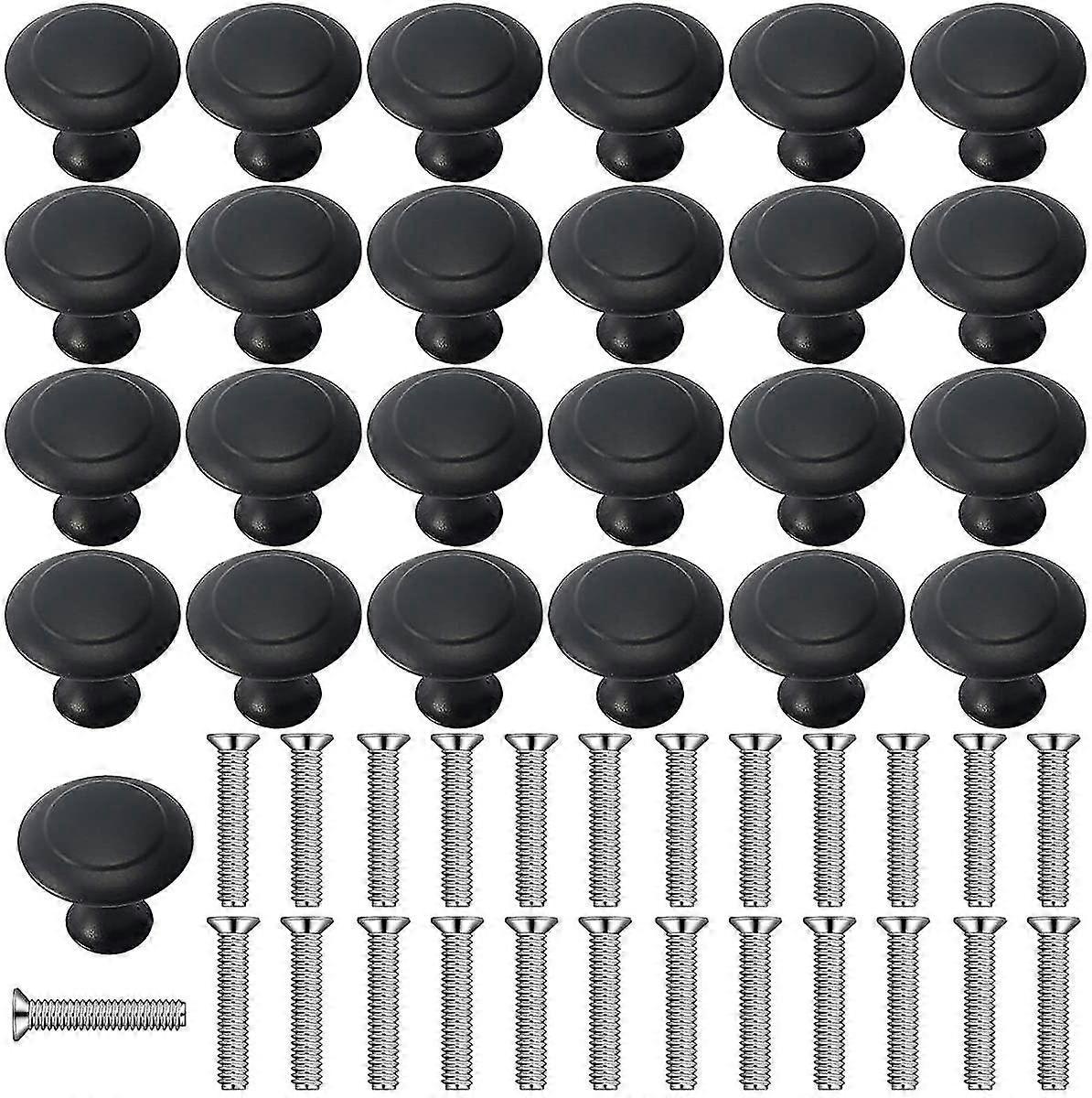 25 Schrankgriffknöpfe, Geeignet Für Badezimmer-, Schrank-, Schminktischtüren Und Möbel (30 Mm).