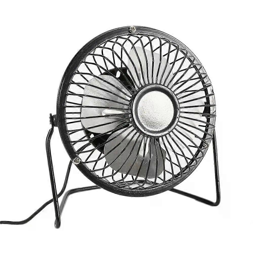 Tragbarer Mini-ventilator Mit Aluminiumflügeln, Wiederaufladbar Über Usb, Aus Eisen, Geeignet Für Büro, Computer Und Zuhause, Ein Praktisches Sommeraccessoire.