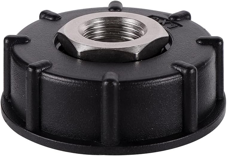 S60x6 Wassertankadapter, Grobgewinde, Mit Schlauchanschluss, Edelstahl-ventildüsenanschluss (3/4"-innengewinde)