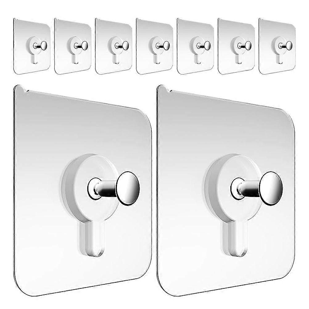 30 Starke, Transparente, Selbstklebende Haken Zum Einfachen Aufhängen Von Bildern An Der Wand Ohne Nägel. Transparent.