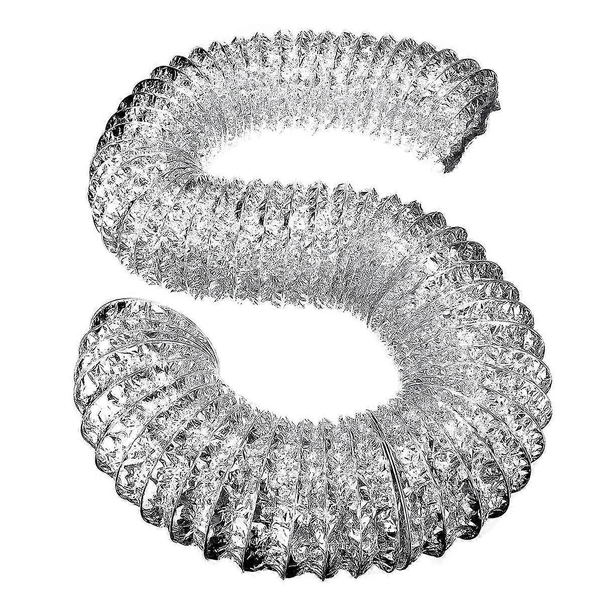 4-zoll-lüftungskanal, 100-mm-pvc-aluminiumrohr, Luftlüftungskanal, Flexibler Abluftschlauch, 3/2 Meter