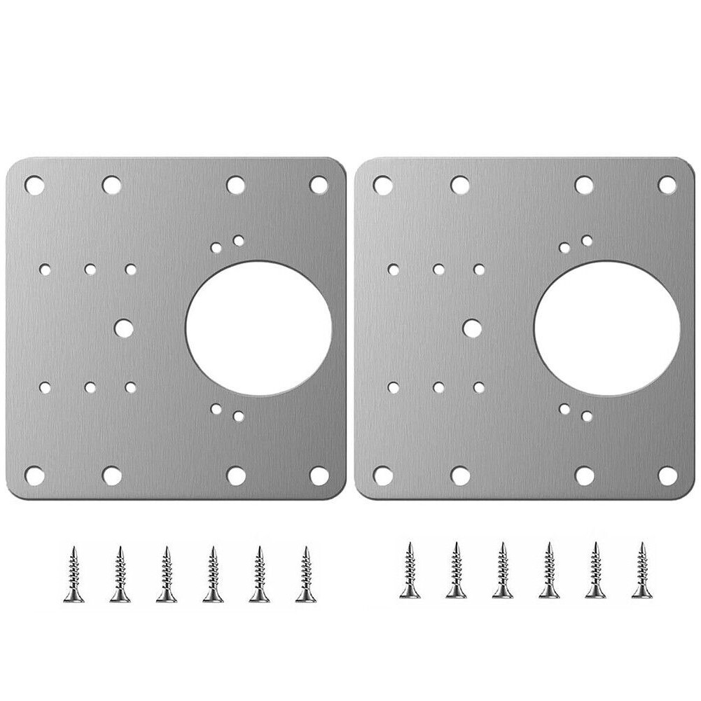 Reparaturbrett Für Möbelscharniere, 9 X 9 Cm, Edelstahl, 2er-pack