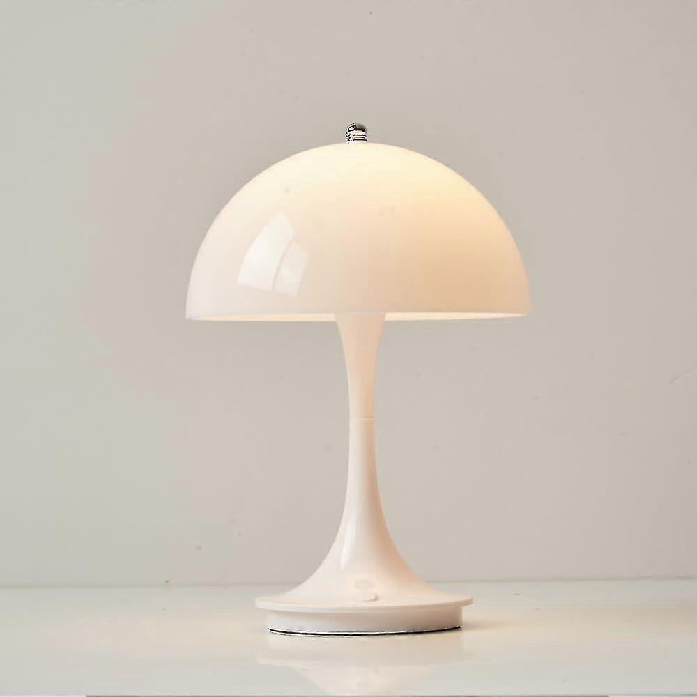 Kabellose, Pilzförmige Schreibtischlampe Im Retro-stil Mit Dimmbarem Led-nachtlicht.