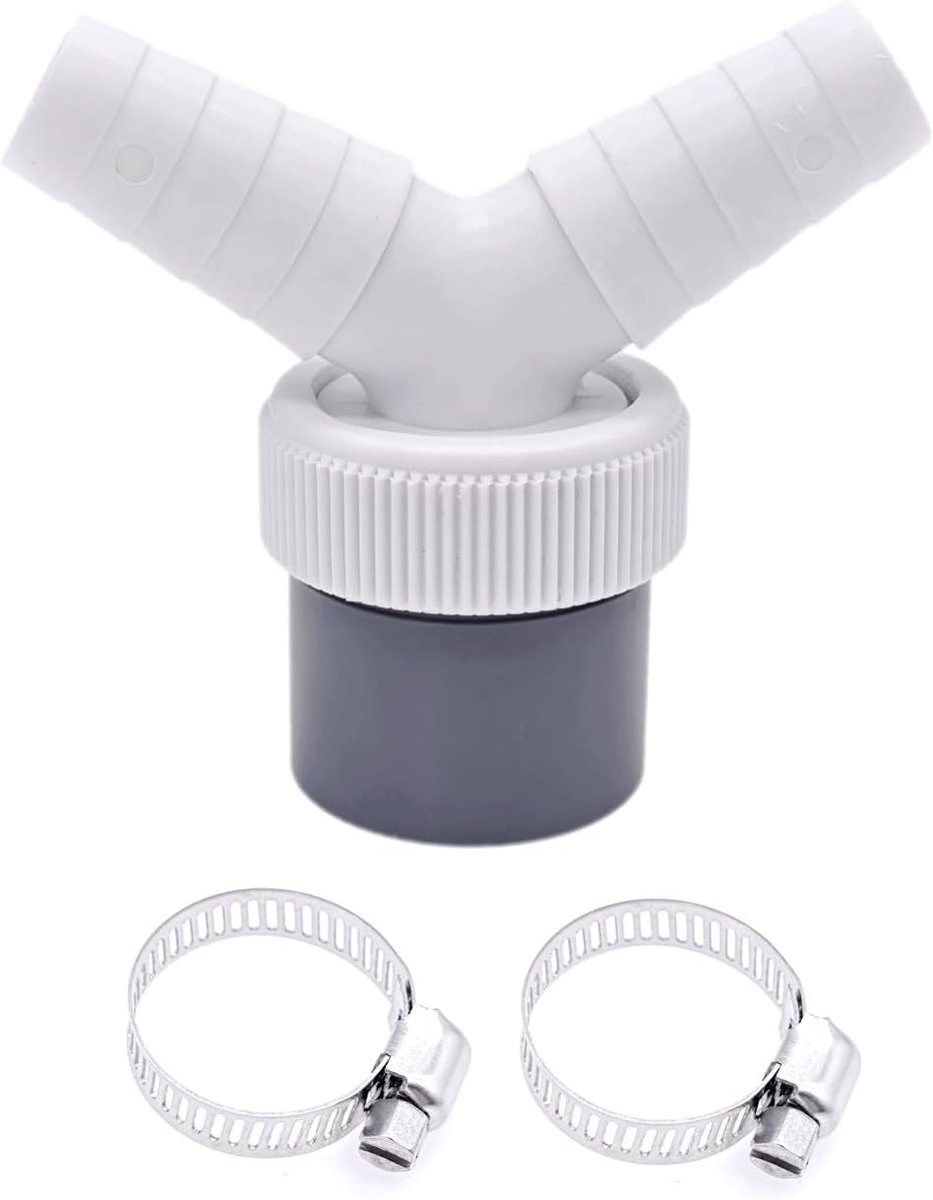2-in-1 Ablaufschlauchverbinder, Kompatibel Mit Geschirrspülern Und Waschmaschinen, Bidirektionaler Y-förmiger Verteilerschlauchverbinderadapter.