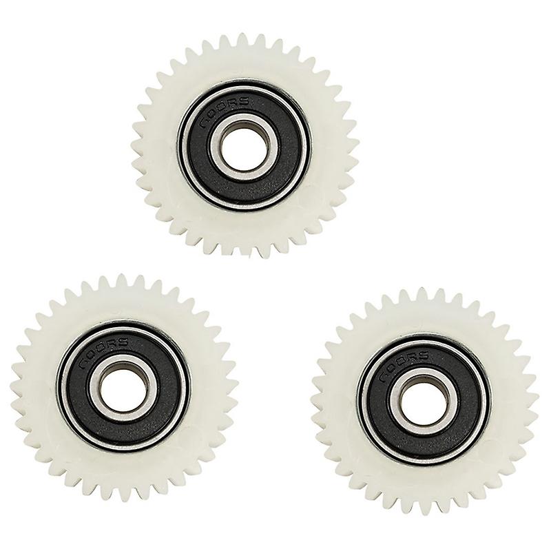 Drei 36-zahn-nylon-elektromotorzahnräder (38 Mm) Mit Kugellagern, Geeignet Für Elektrofahrräder.