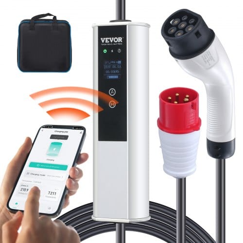 Typ2 Ev Ladekabel 16a 3,68kw(einphasig)/11kw(dreiphasig) Elektroauto Ladegerät Ip66 Wallbox 7,5m Kabel Ladekabel 4 Stufen Der Stromanpassung (16a/13a/10a/8a) Ladegerät Cee 16-stecker - Vevor