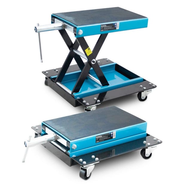 Bituxx - Rollbarer Motorrad Heber Hebebühne Montagebock Scherenheber Montageständer Rangierheber Lift bis 500kg
