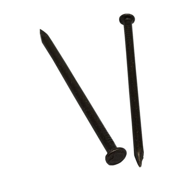 Lablanc - Hardware-Nägel, Länge, Kohlenstoffstahl, Punktpunkt, Wandzement, Schwarz, 80 Stück