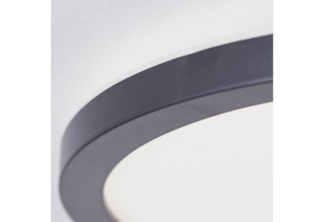 Brilliant Brennan LED-Deckenaufbau-Paneel 30cm, 3-Stufen-Dimmer mit Memory-Funktion, IP44 Spritzwasserschutz, Neutralweißes Licht 4000K, 2000 Lumen,