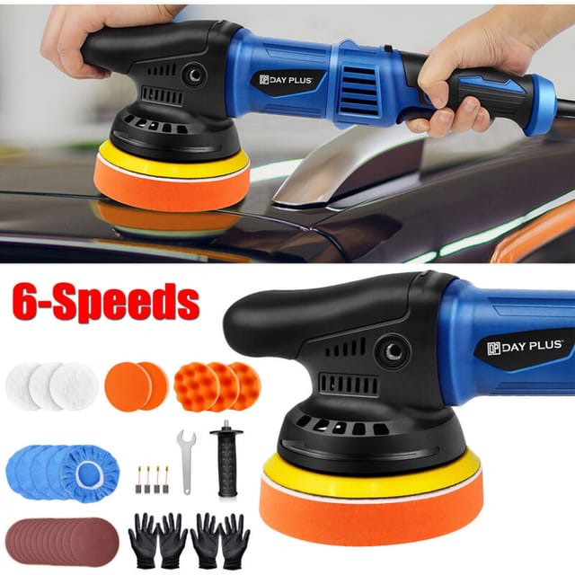 Dayplus - Dual Action Auto Polierer Pufferschleifer Orbita Poliermaschine 5' Haubenpolster