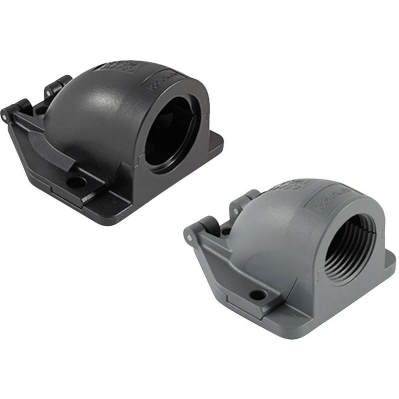 [neuwertig] B-ware Icotek Kabeldurchführung Gewinkelt Grau 1 St Ip54 M25 67x63x41mm Flanschwinkel